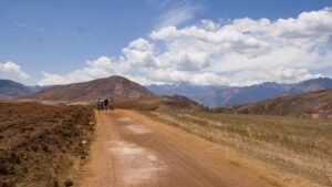 Biking over the Sacred Valley